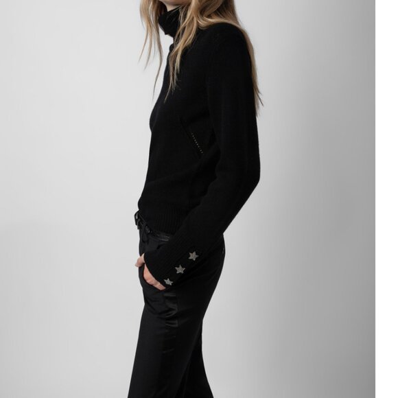 Zadig & Voltaire Boxy RC Bijoux Cashmere & Wool sweater small - Picture 1 of 13